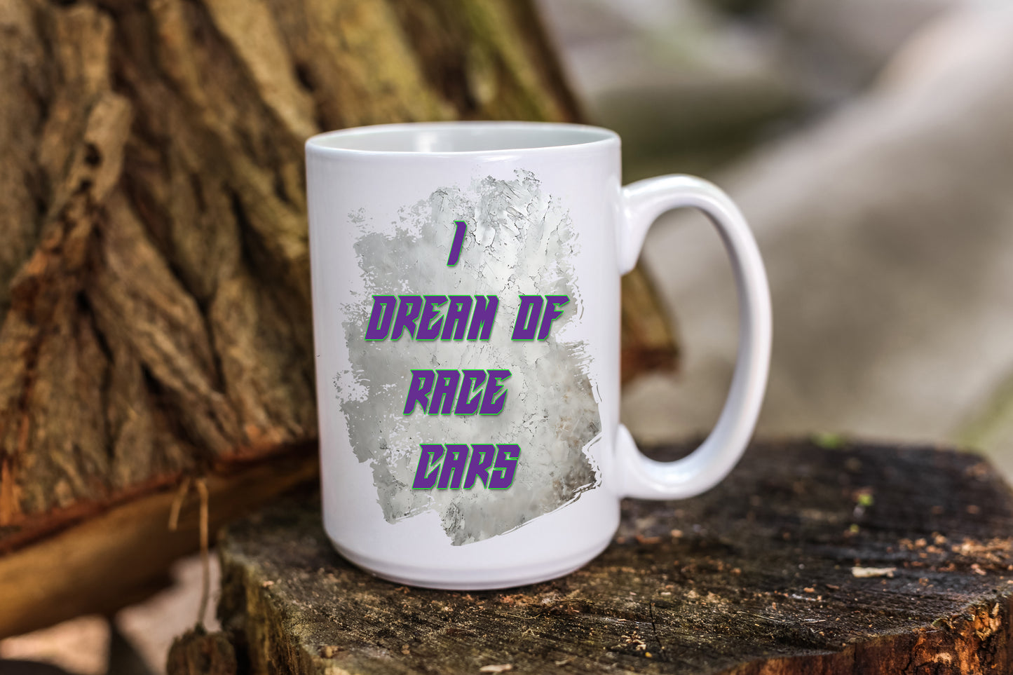 Personalized Coffee Mug Dirt Track Maniacs,I DREAM OF RACE CARS