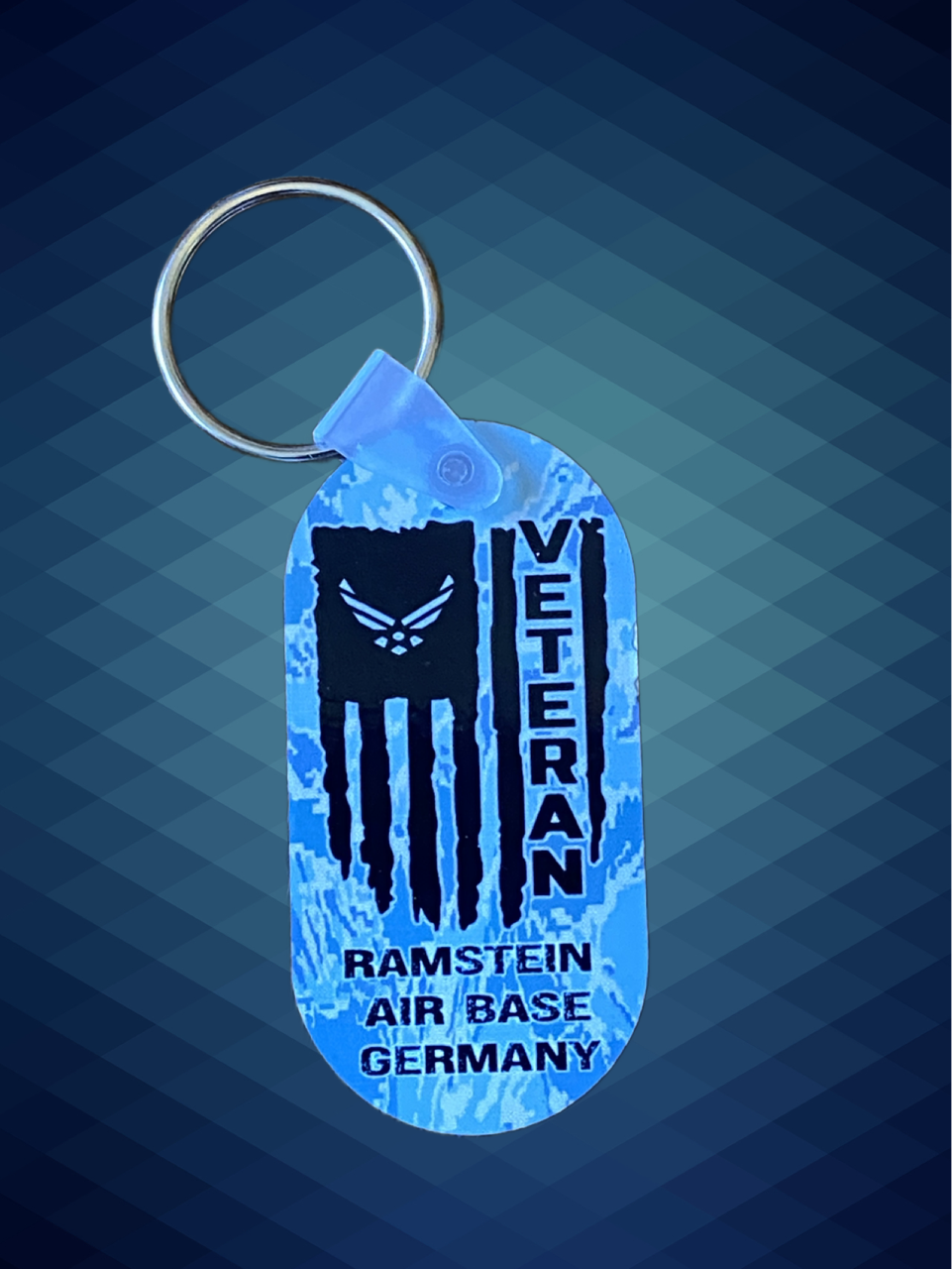 Air Force Key Ring With Air Base of Your Choice