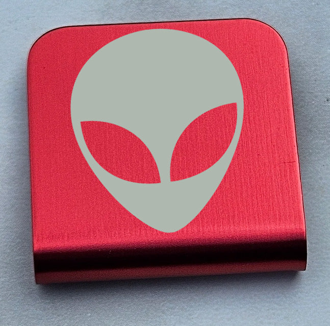 Cap Clip Featuring an ET Head Laser Engraved on Clip