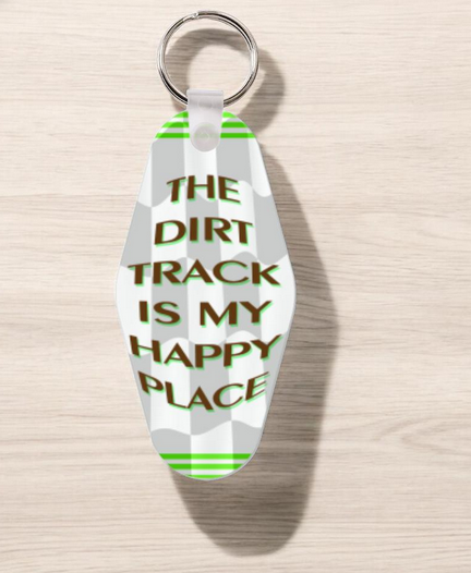 Dirt Track Maniacs Keyring Dye Sublimated With A Quote #KRDS012E