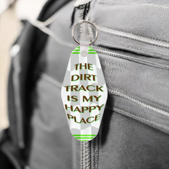 Dirt Track Maniacs Keyring Dye Sublimated With A Quote #KRDS012E