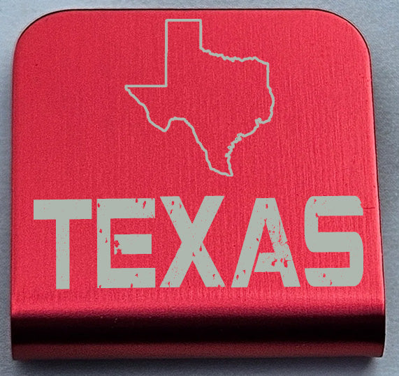 Texas Cap Clip with State Outline over TEXAS