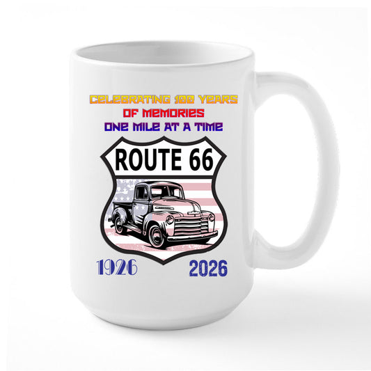 Coffee Mug Route 66 Design Celebrating 100 Years of Memories One Mile At A Time