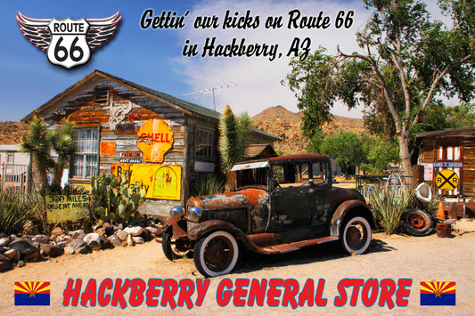 Route 66, Hackberry Service Station, Route 66 Fridge Magnet, Route 66 Arizona