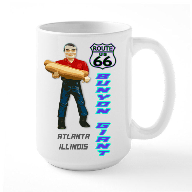 Route 66 Coffee Mug Bunyon Giant Route 66 Design