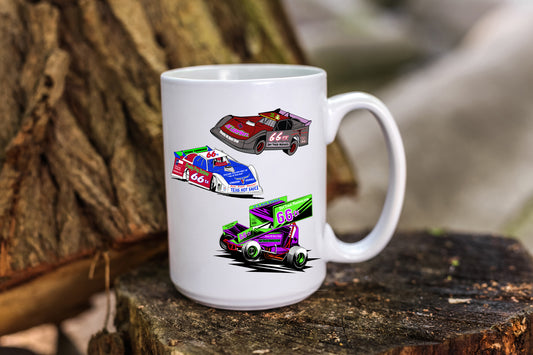 Personalized Coffee Mug Dirt Tracks Anonymous