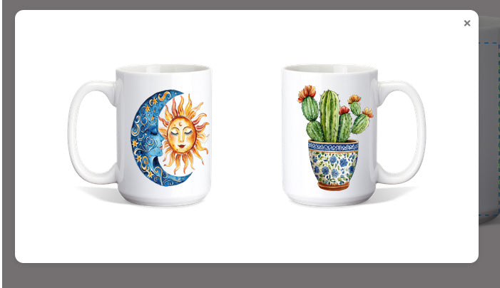 Talavera Themed Personalized Coffee Mug