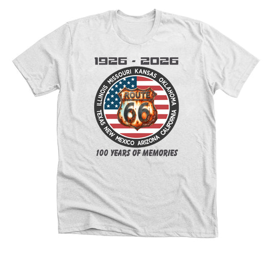 Route 66 T-Shirt Celebrating 100 Years of Memories