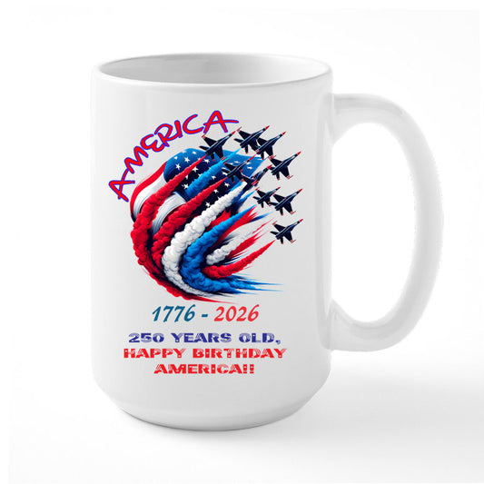 Coffee Mug Celebrating America's Birth year and Route 66's Birth Year in 2026