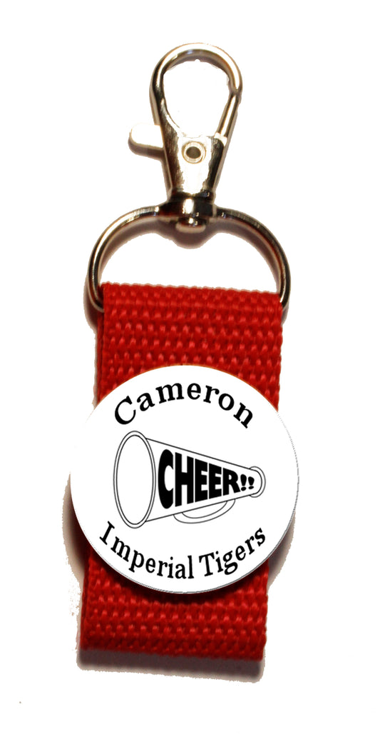 Cheer Strap Zipper Pull Personalized with name and Team name