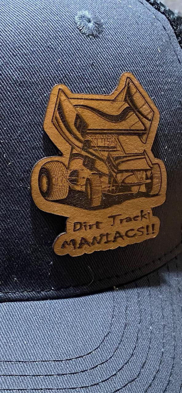 Dirt Track Maniacs Cap with Laser Engraved Leather Patch