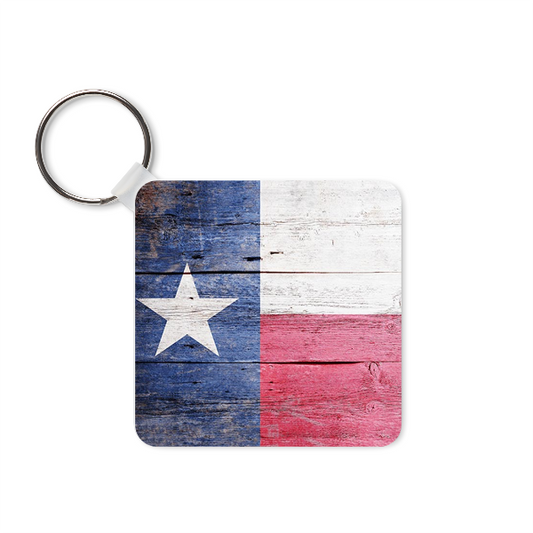 Texas Flag Dye Sublimated Image Key Ring  #KRDS001A