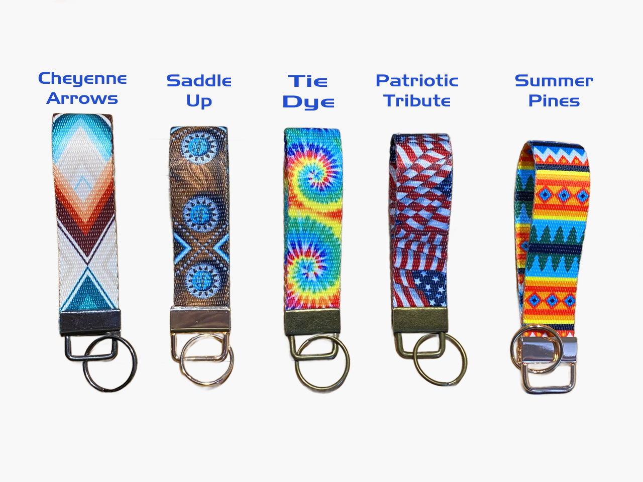 Polyester Strap Keyrings, You Choose The Fabric Design