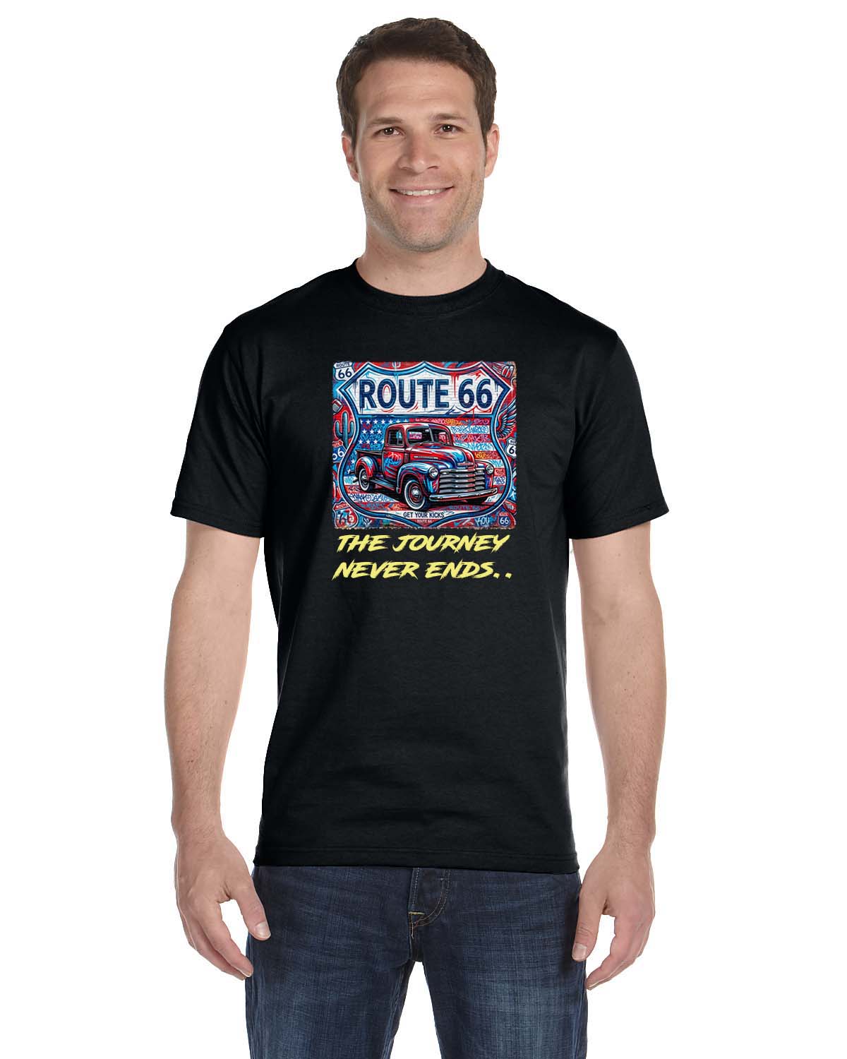 Celebrate Route 66 with This Colorful Grafitti Route 66 Shield and Graphics