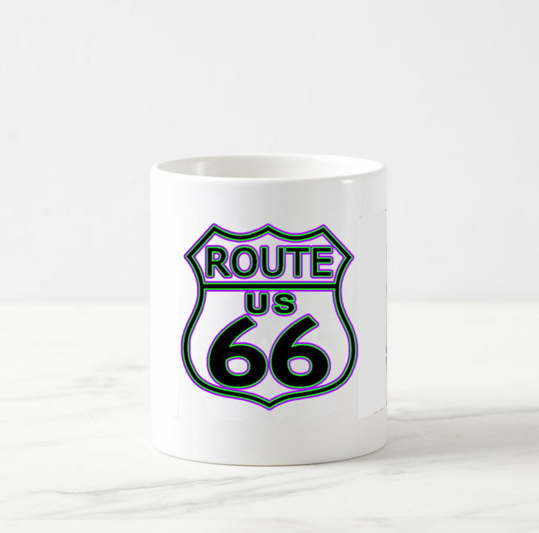 Slingin Dirt in December Coffee Mug With Route 66 Shield