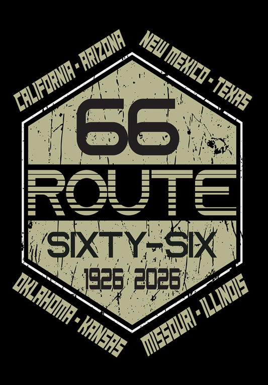 Route 66 Fridge Magnet With Route 66 Logo and Eight States