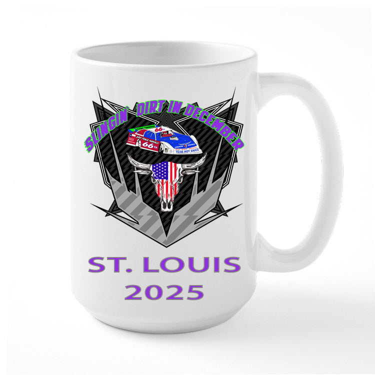 Slingin Dirt in December Coffee Mug With Route 66 Shield