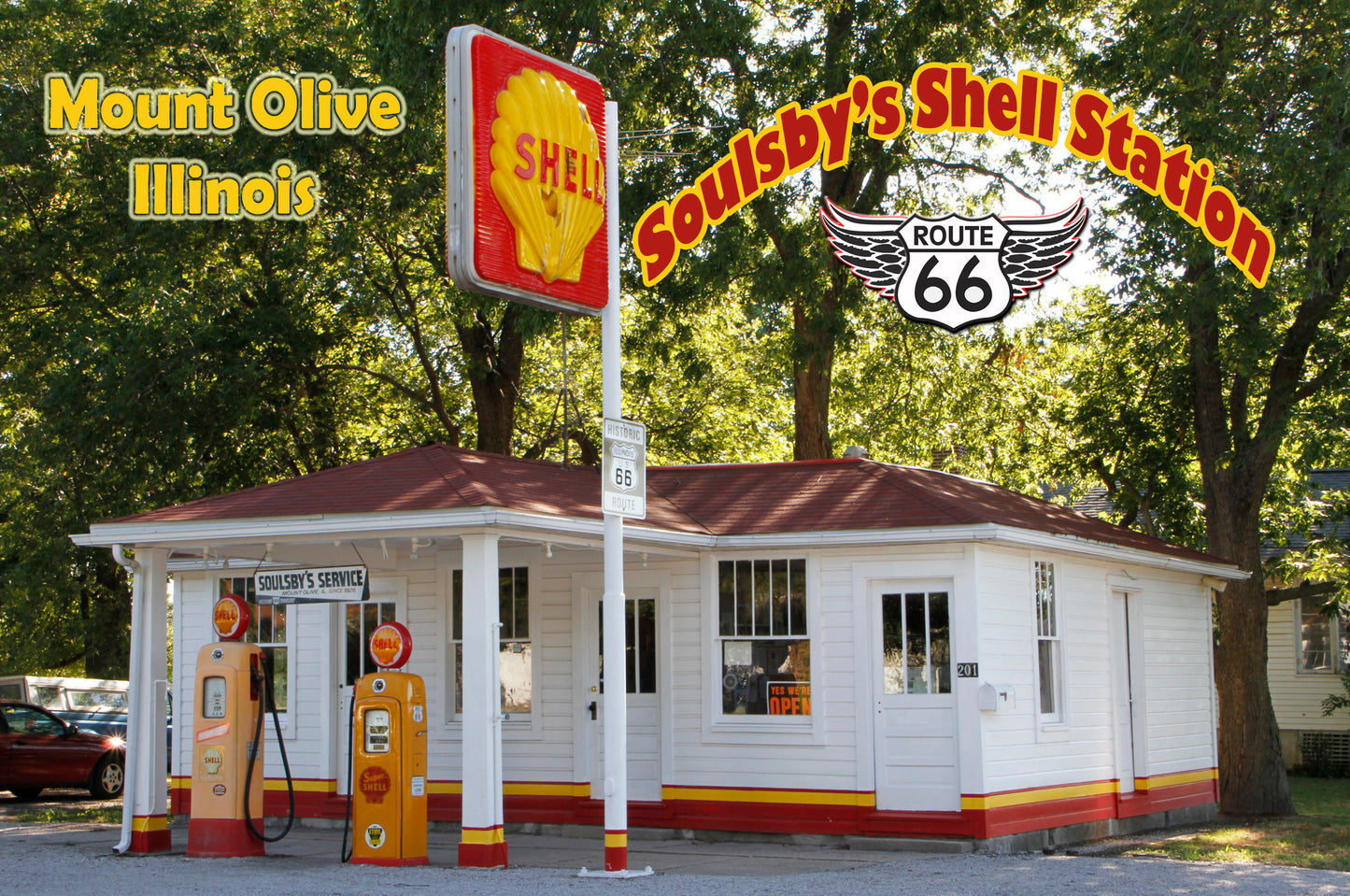 Route 66 Soulsby's shell station  route 66 magnet station route 66 collectible