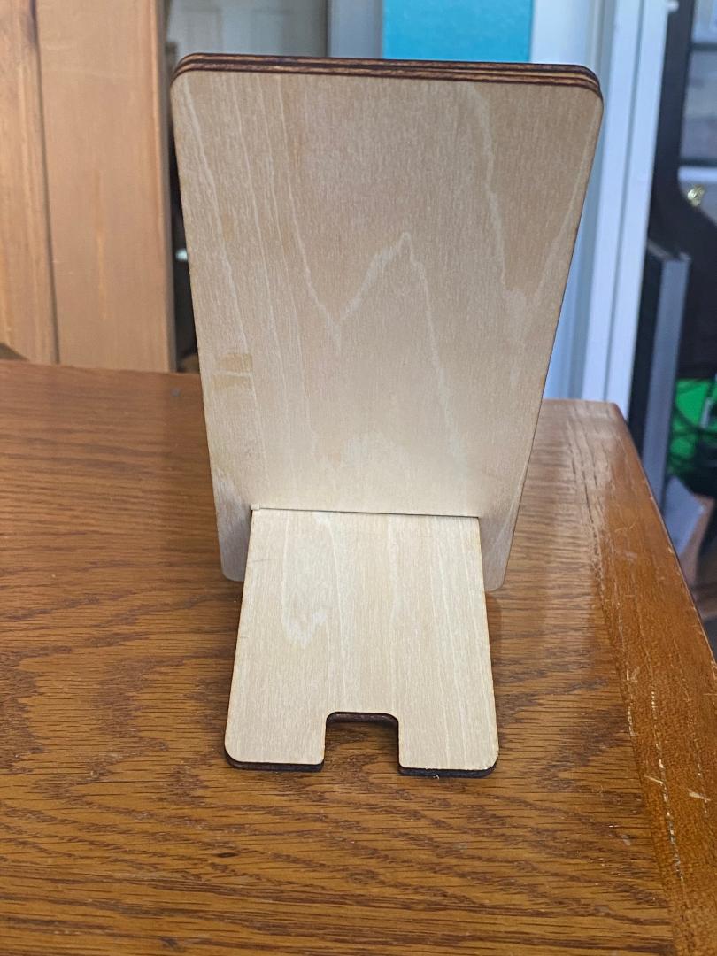 Cell Phone Stand Laser Cut and Engraved Texas Themed Phone Stand