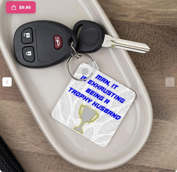 Dirt Track Dye Sublimated Key Ring with Dirt Track Junkie Graphics