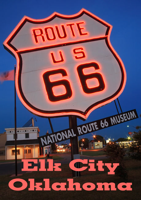 Route 66 Fridge Magnet, Travel Magnet, Route 66, Oklahoma, Route 66 Museum